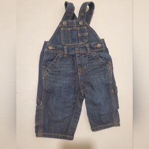 GAP 3-6 Month Dark Blue Denim Kids Overalls
